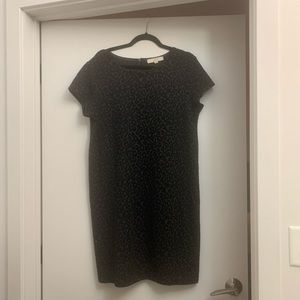 LOFT leopard shift dress - large